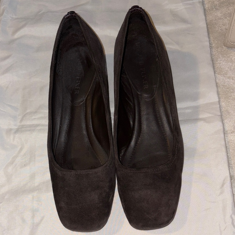 Donald Pliner Dark Brown Suede Women's Shoes